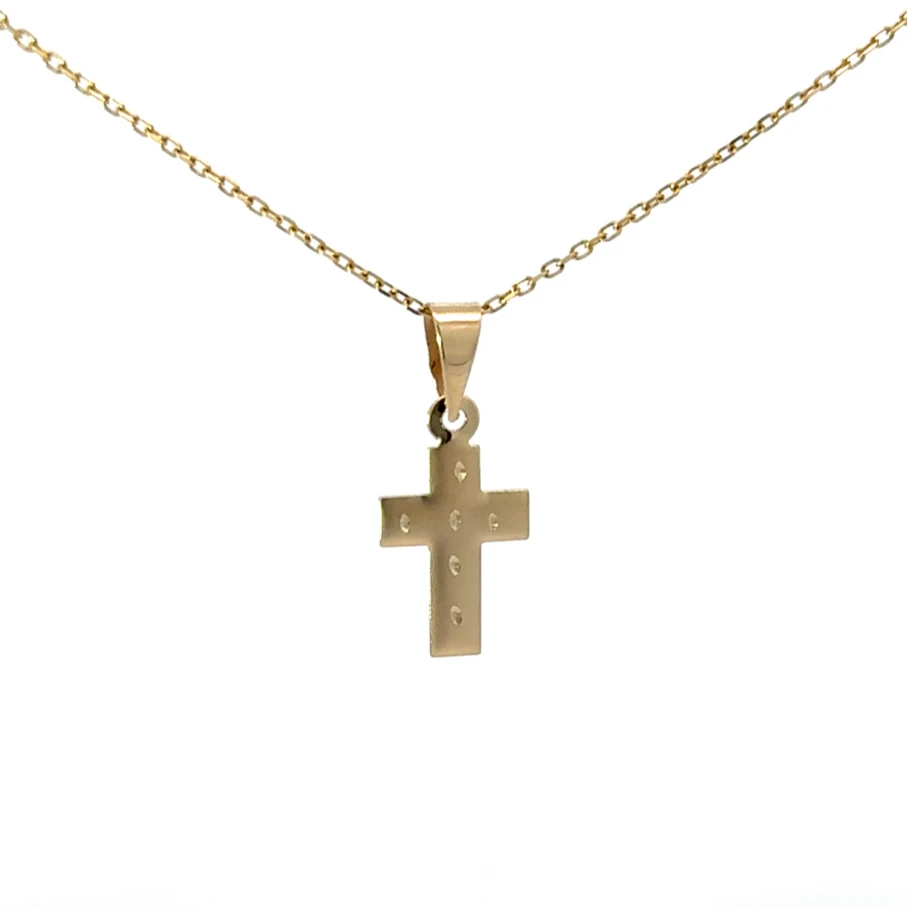 Zlatý prívesok krížik PK-274