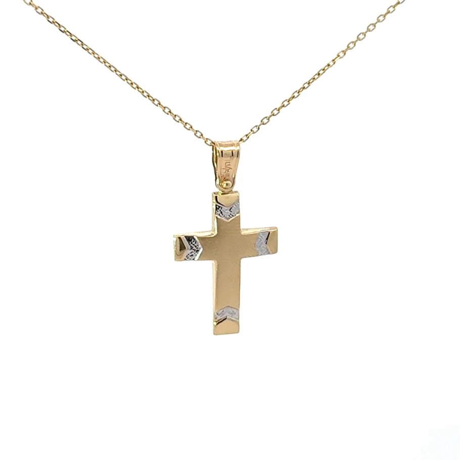 Zlatý prívesok krížik PK-234