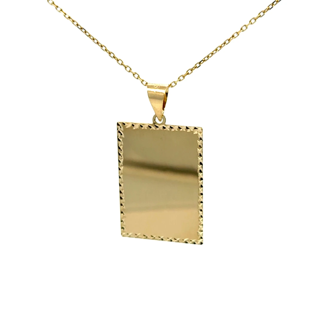 Zlatý prívesok platnička PLPV-10