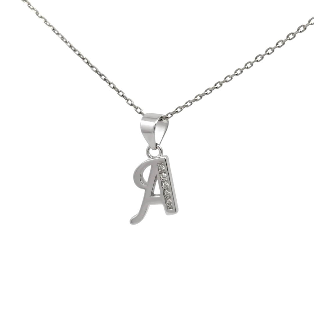  Strieborný prívesok písmeno A-45