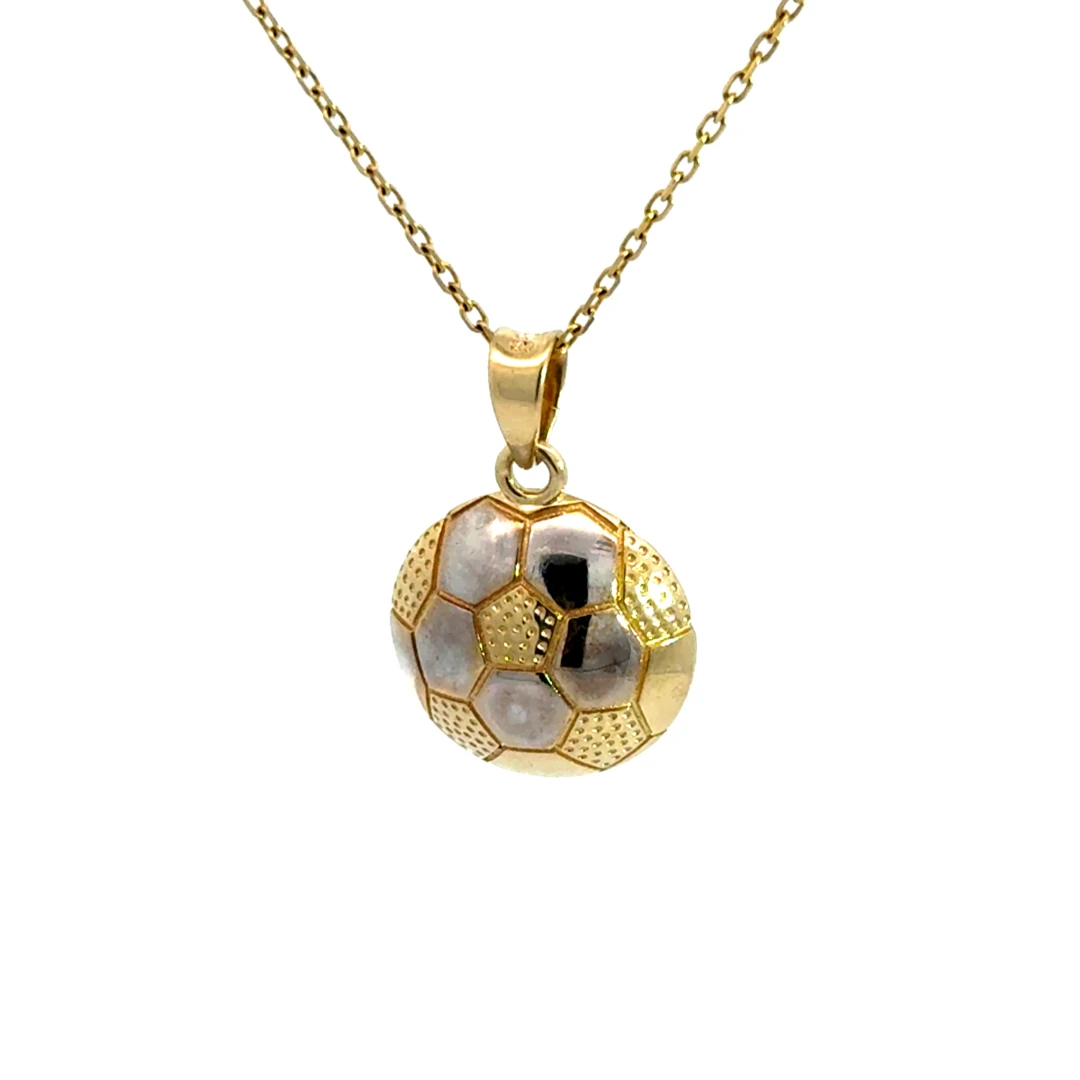 Zlatý prívesok futbalová lopta OPV-22