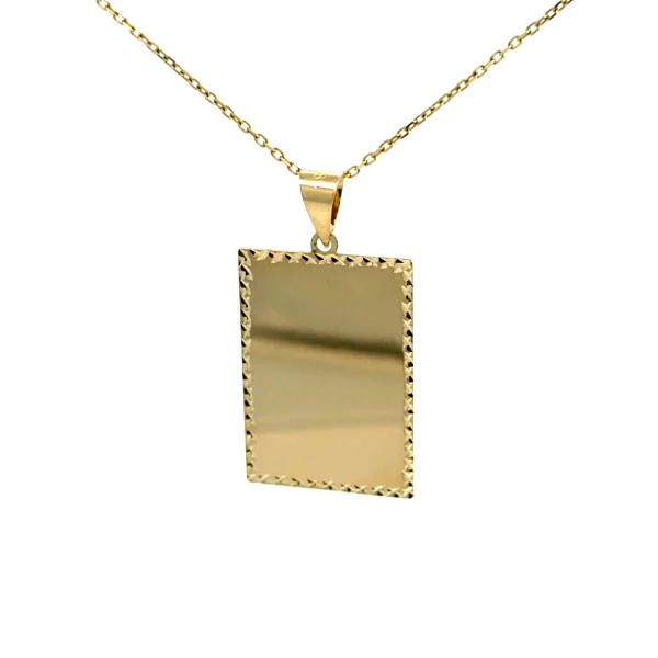 Zlatý prívesok platnička PLPV-10