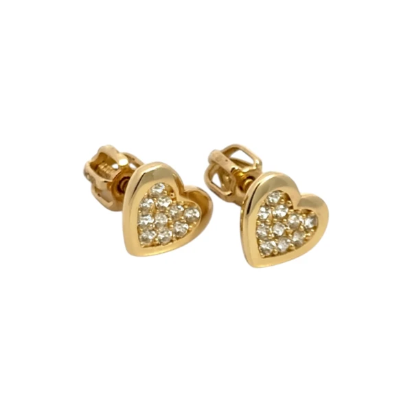 Zlaté šróbovacie náušnice NS-205