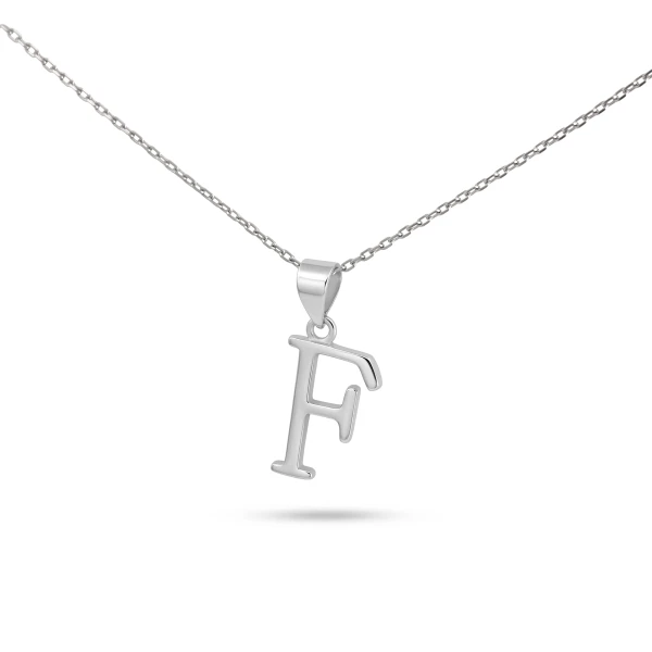 Strieborný prívesok písmeno F-28