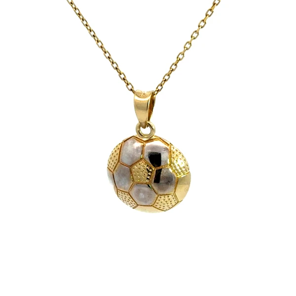 Zlatý prívesok futbalová lopta OPV-22